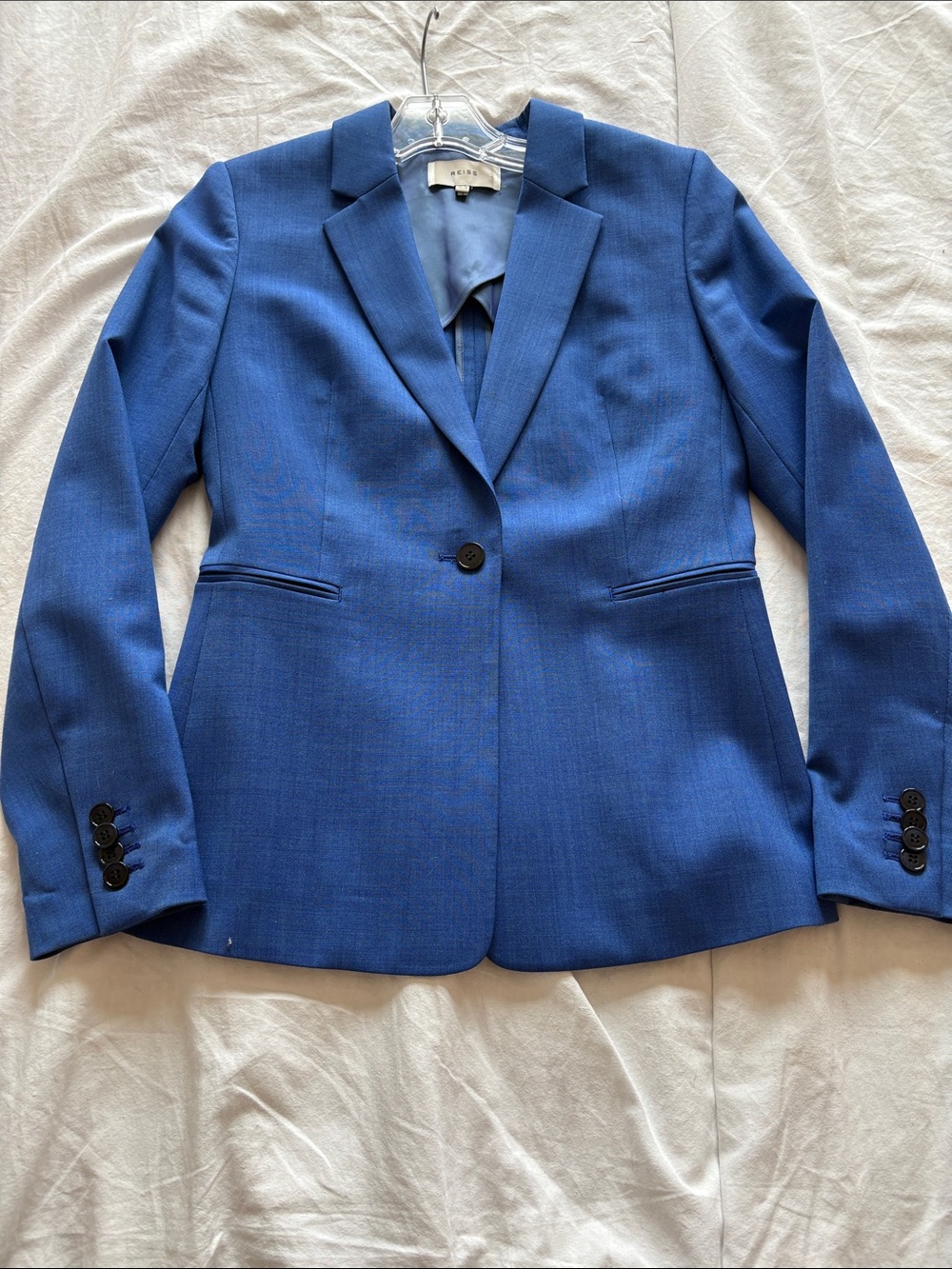 Reiss Cobalt Blue Single-Button Tailored Blazer